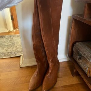 Lucky Brand Tan Over the Knee Boots